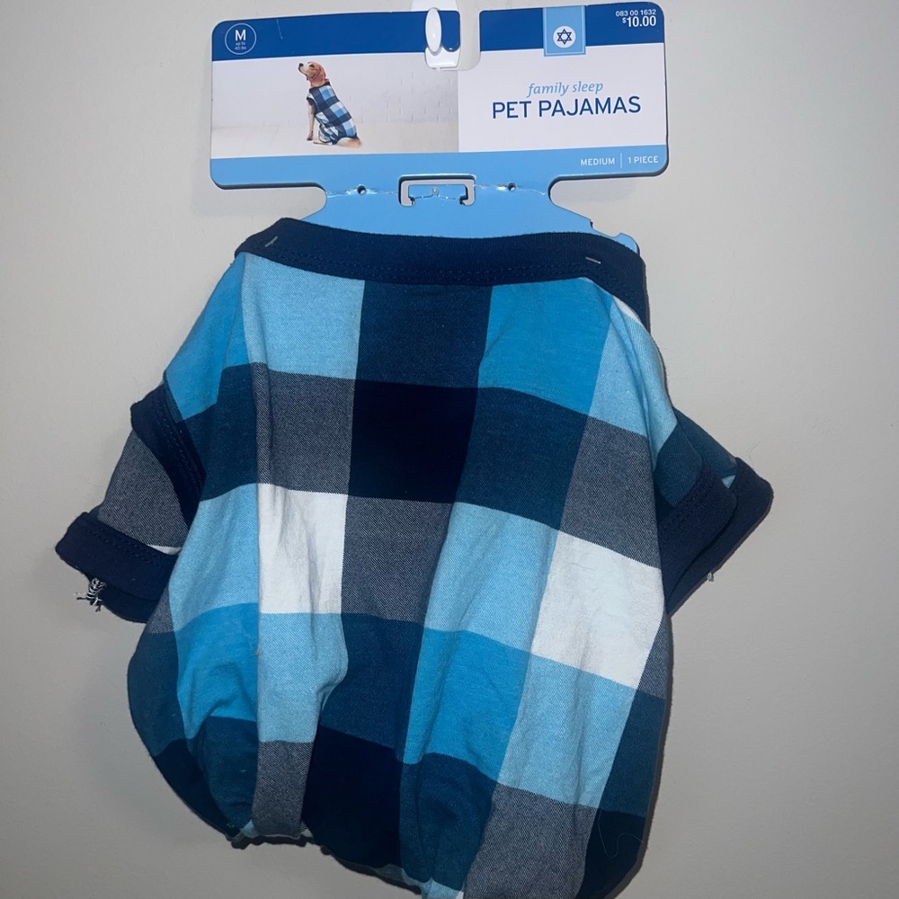 Target Blue Hanukkah Plaid Dog Pajamas